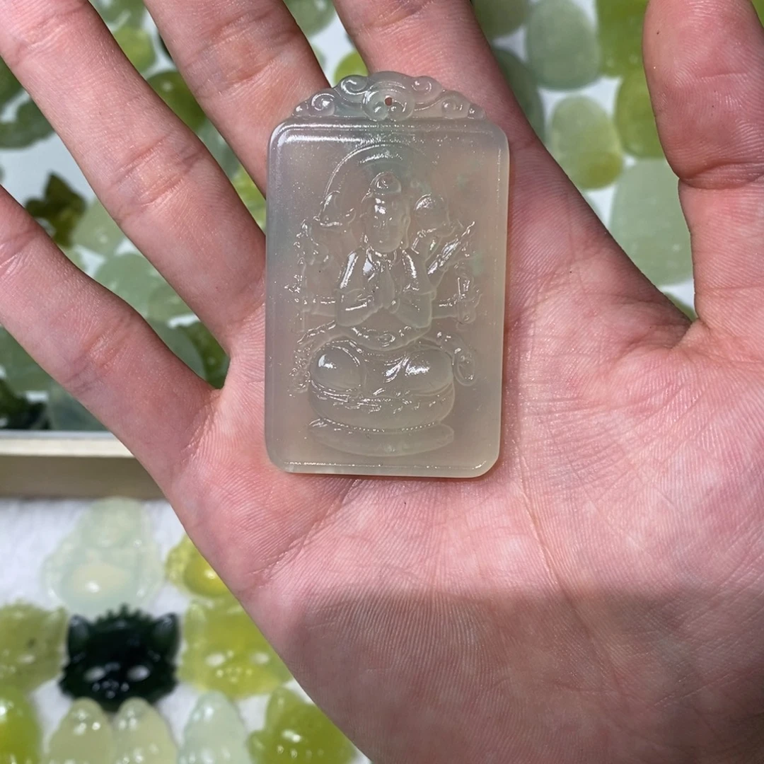 岫玉未镶嵌吊坠(不含链)