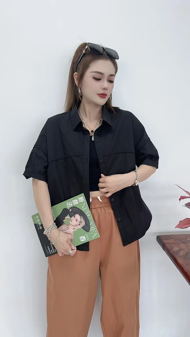 0504-13  女士休闲显瘦气质百搭简约T恤   YLS   25120