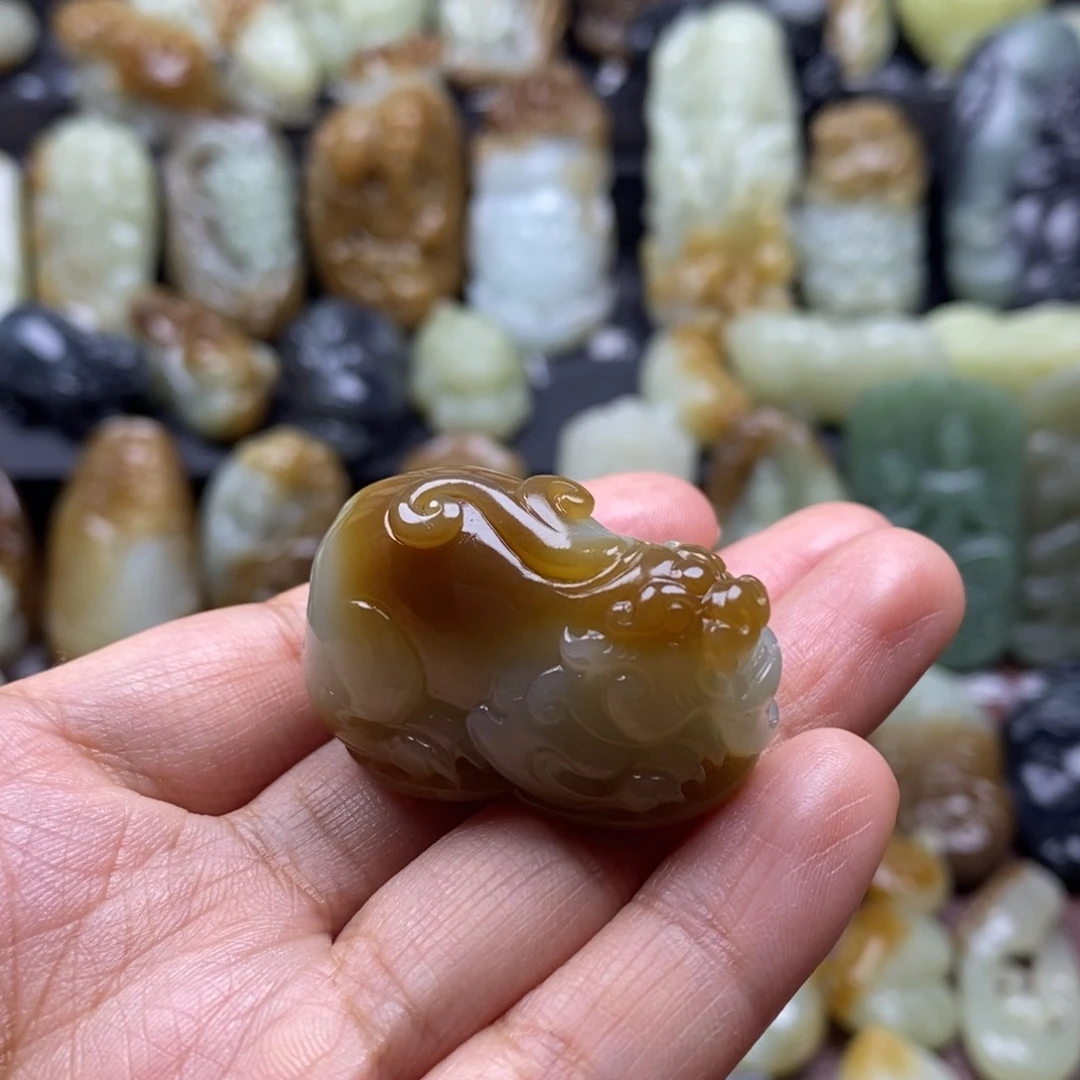 吊坠(不含链)未镶嵌和田玉（糖玉）安*