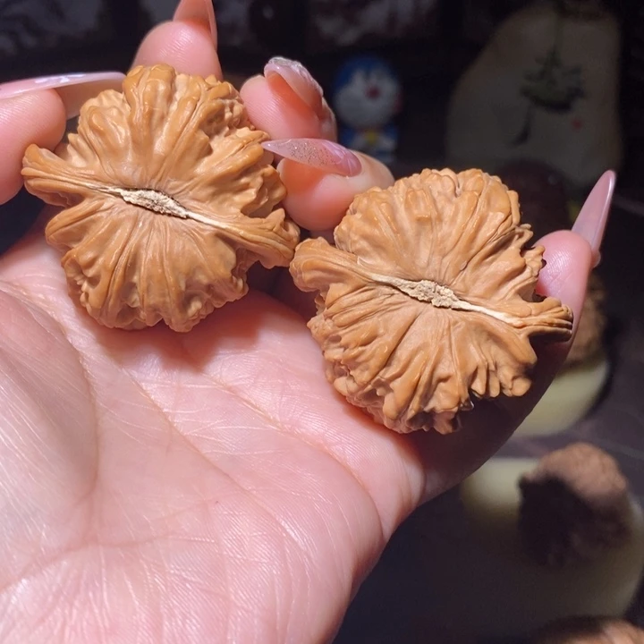 吊坠文玩核桃白狮子44