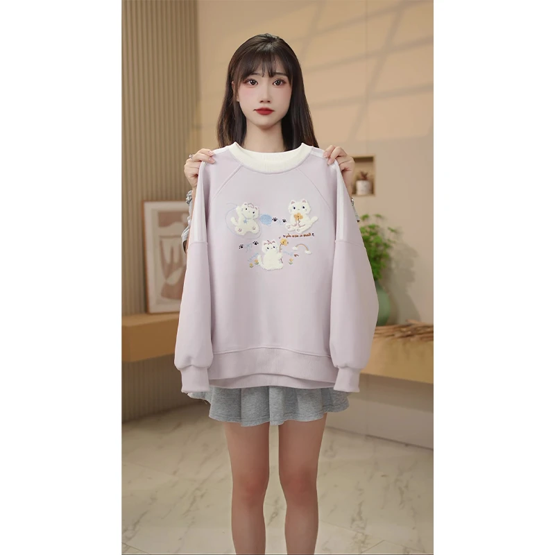 女童卫衣春秋款2025新款洋气女孩衣服时髦儿童秋装上衣Q62966
