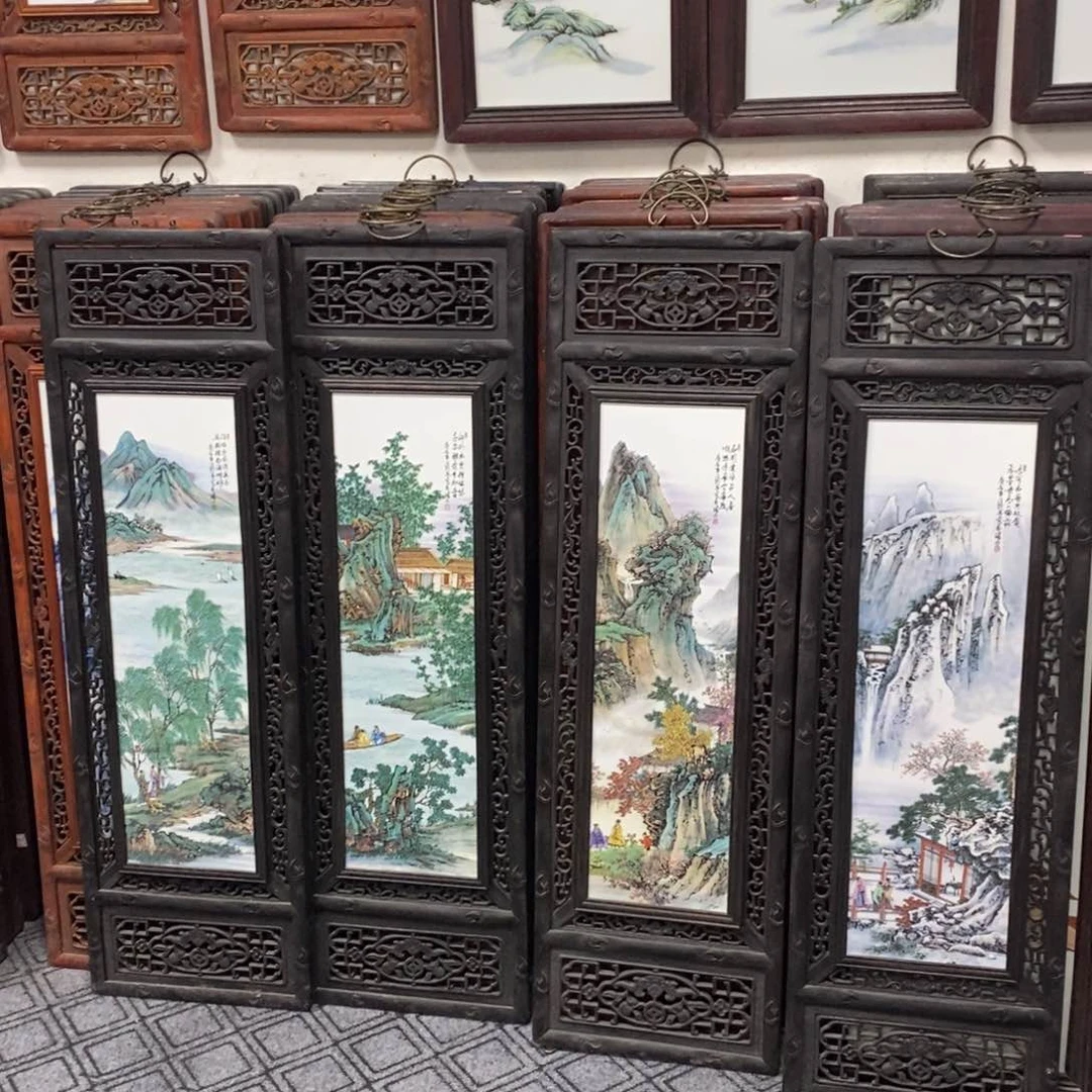 瓷片120*36*4 景德镇瓷板画柴窑烧制