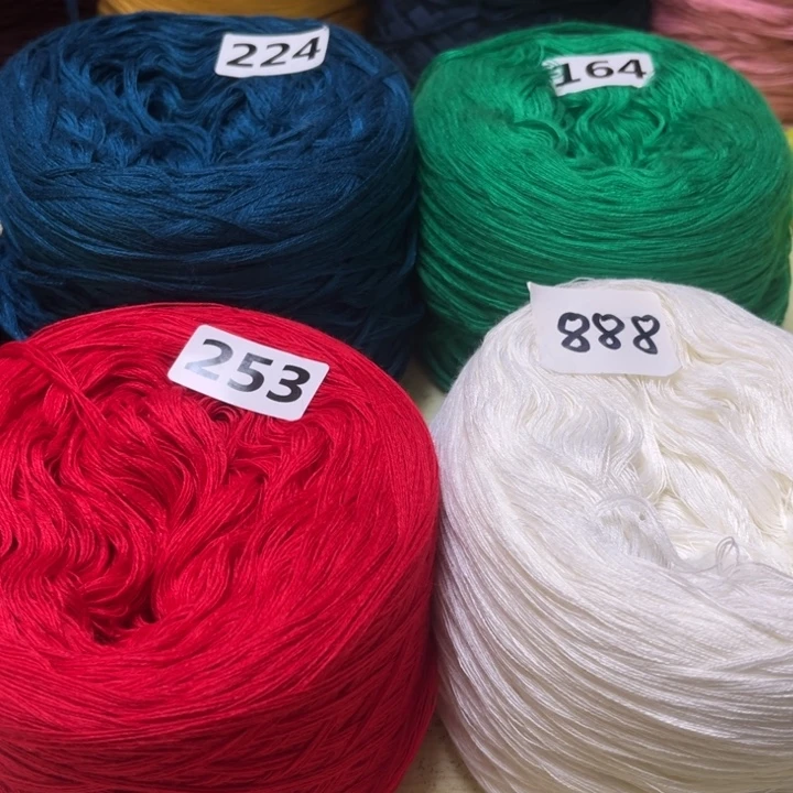 羊毛混纺纯白翠绿大红孔雀蓝