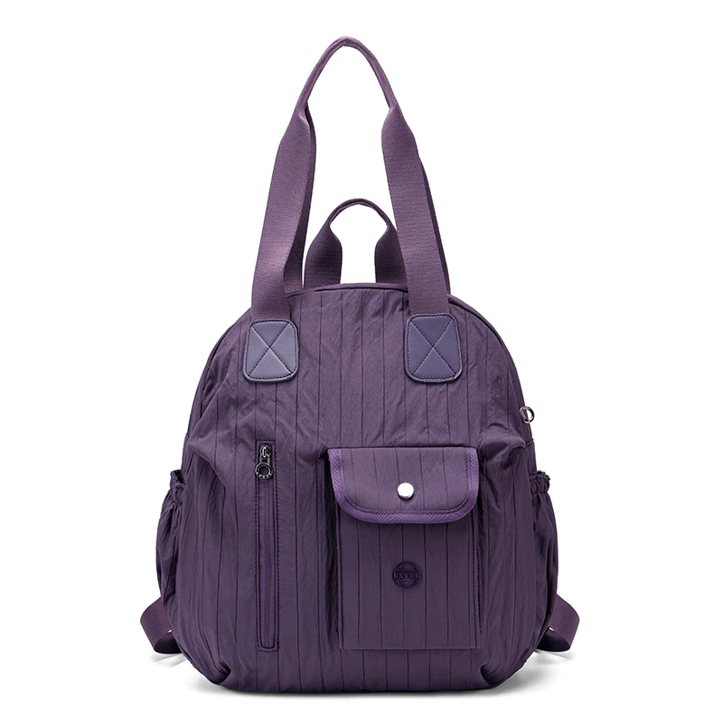 M8018轻便时尚百搭多功能女士背包大容量休闲简约旅行双肩包