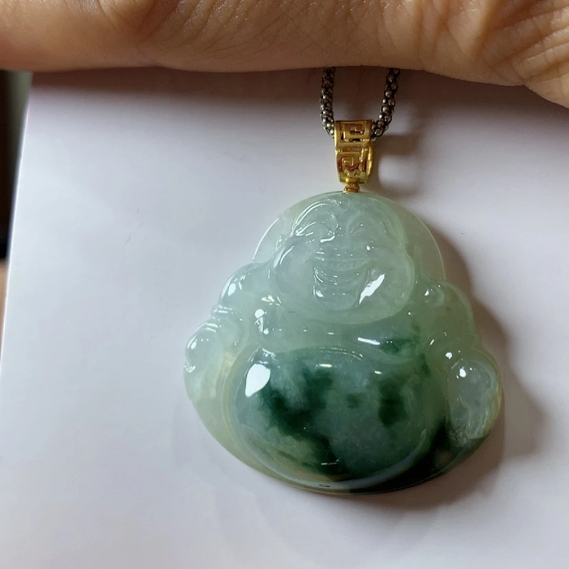 【闪购商品】吊坠(不含链)18K金镶嵌翡翠