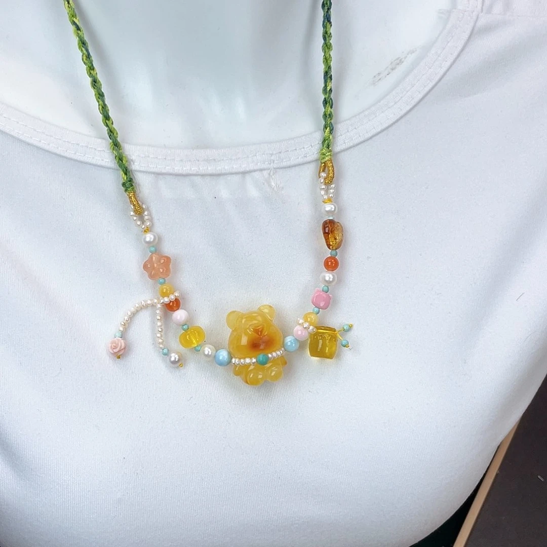 琥珀裸石未镶嵌蜜蜡