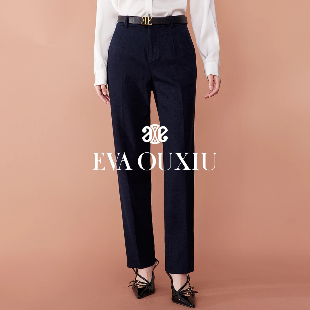 【诗语专属】EVA OUXIU/伊华欧秀西装裤E33AK0714