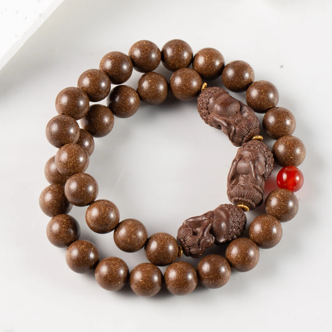 M【上新了非遗】三不佛 合香珠 七香十二精 10mm双圈手串 ZJ0371