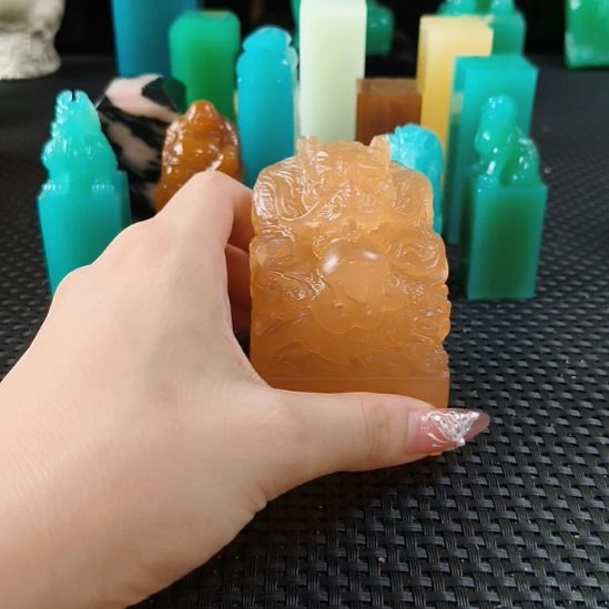 山***恙寿山石印石彩云冻