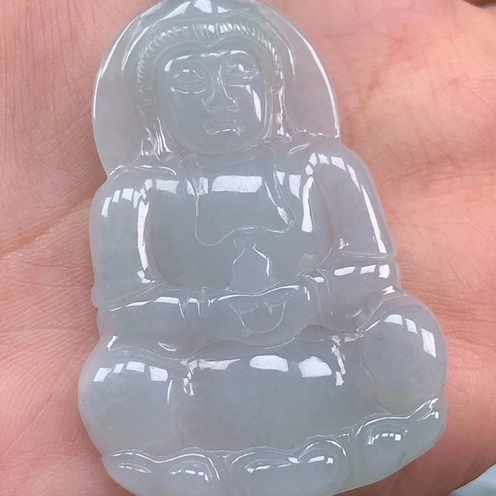 颈饰未镶嵌翡翠玉观音吊坠