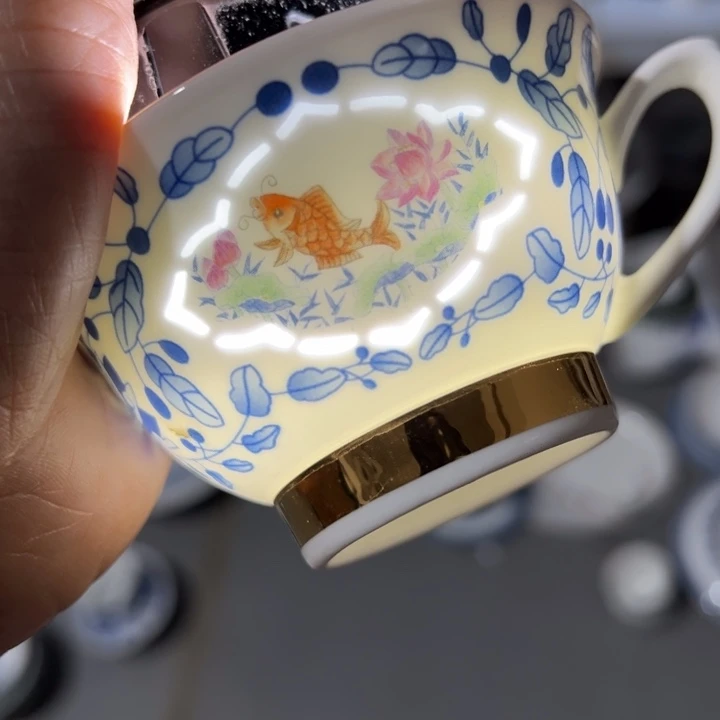 红叶玲珑咖啡杯一个