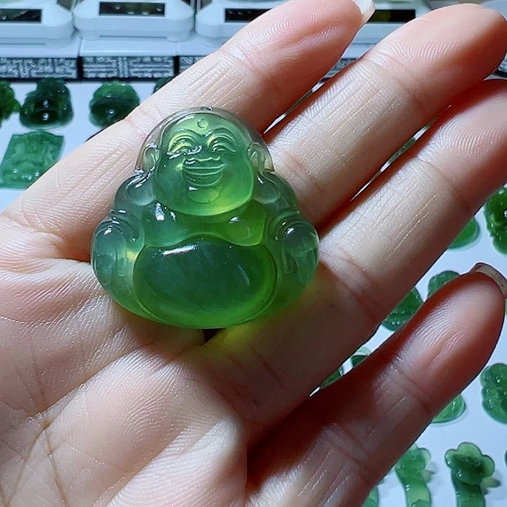 蛇纹石玉合金颈饰