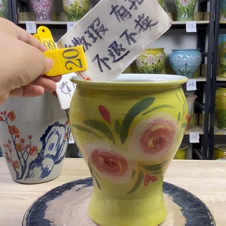 景德镇高温陶瓷花盆