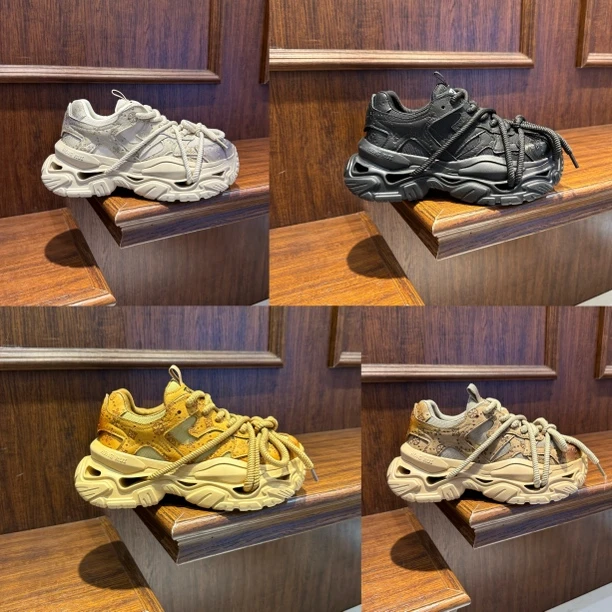 秋冬增高休闲鞋素面时尚厚底皮面单棉轻便软底男款潮鞋