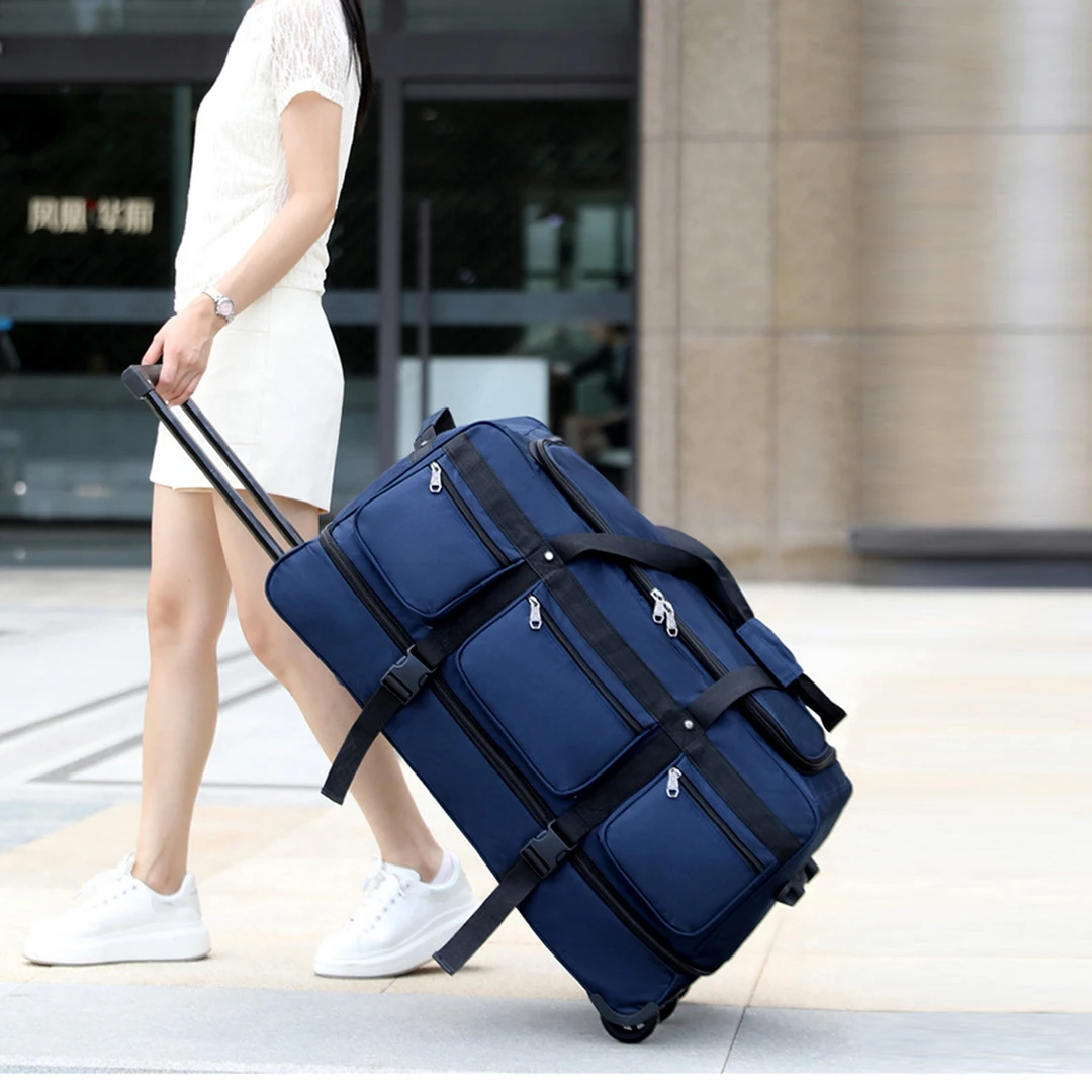 大学生拉杆箱大容量拉杆旅行包学生住校生行李包装被子超大结实