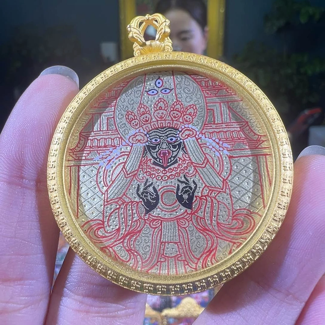 吊坠扎基拉姆热贡纯手绘唐卡