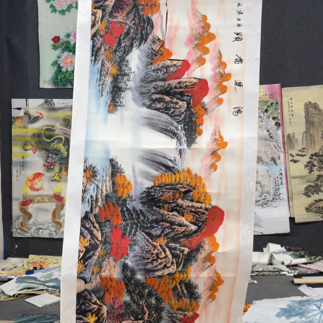 国画国画作品画心一张