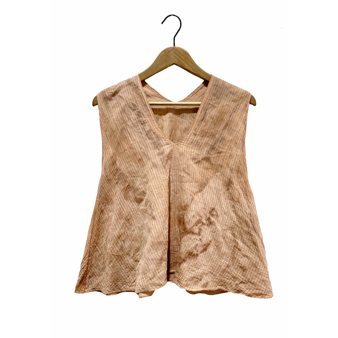 妆點家 左岸迷香  棉 上衣  植物染【红茶】 Z25SS  1023