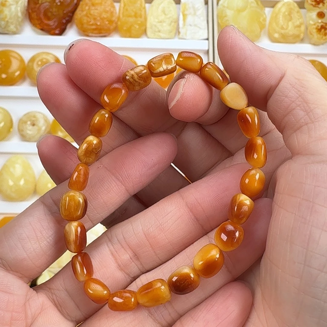 蜜蜡未镶嵌手链蜜蜡