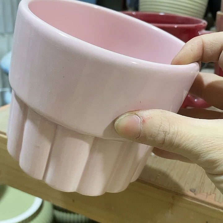 陶摆件陶盆有孔 瑕疵介意勿拍