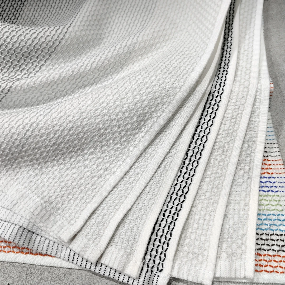 68号毛巾浴巾方巾蜂窝8条30*30-25g