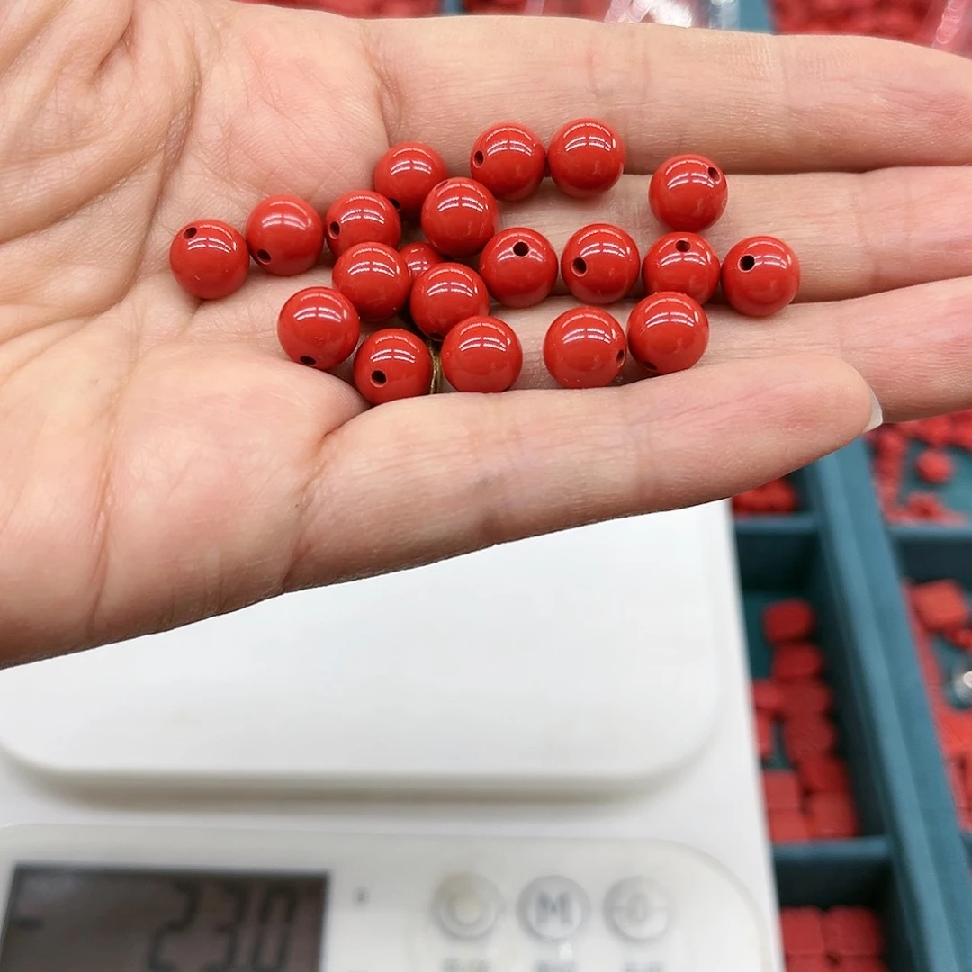 天然辰砂朱砂8mm20粒