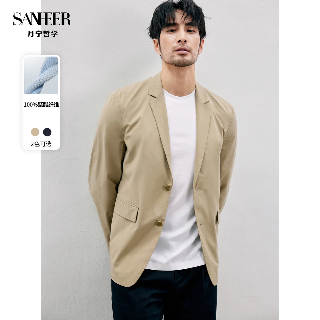 SANHEER 商务绅士 舒适弹力日本科技面料男士休闲西装外套 DAS212