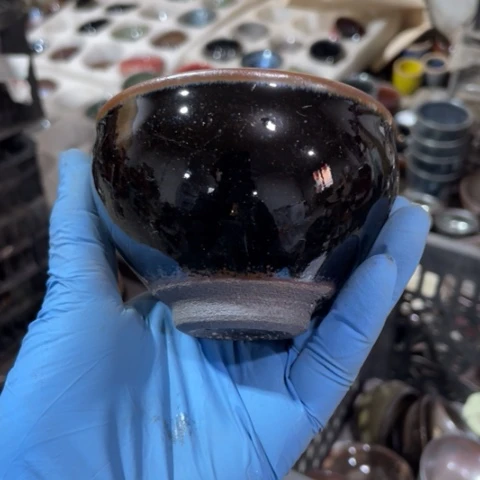 茶盏建阳建盏微瑕将军