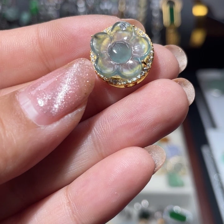 翡翠银S925镶嵌颈饰