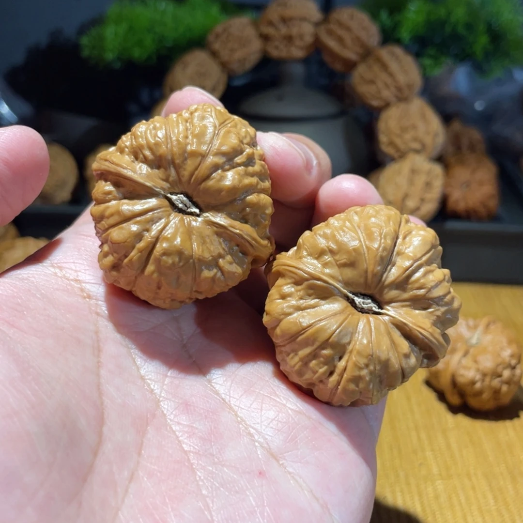 文玩核桃吊坠42南瓜墩满肉圆底378