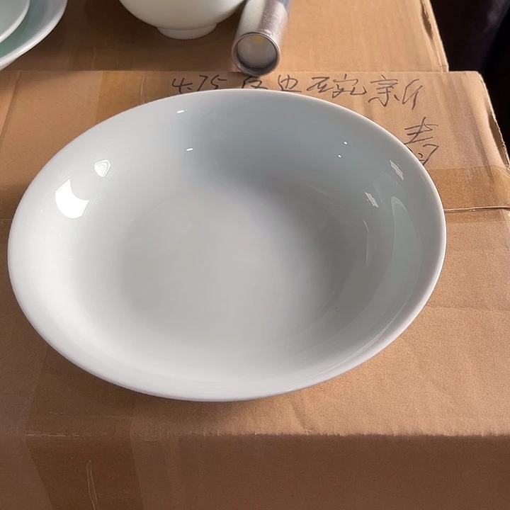 瓷片云青八英寸深盘六个，包邮