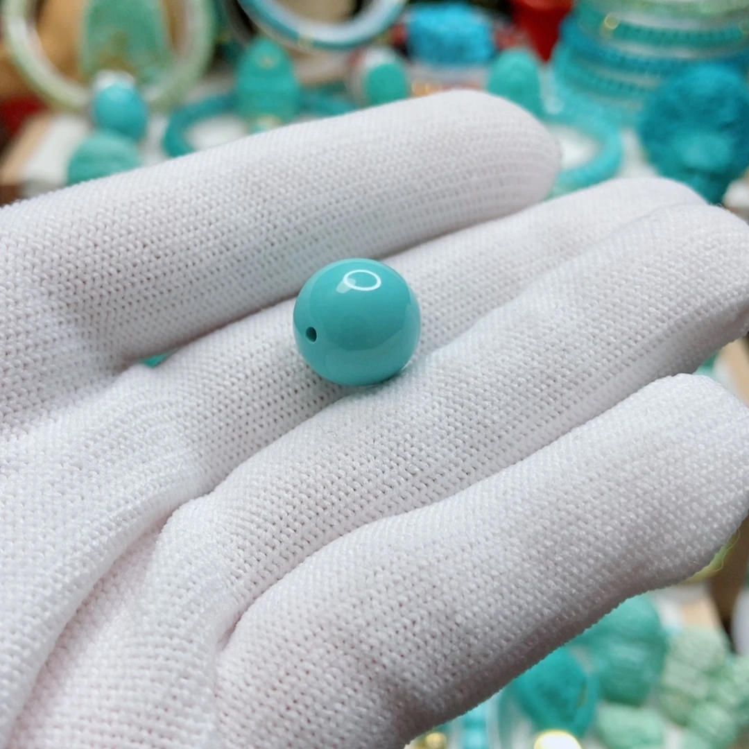 绿松石未镶嵌圆珠13mm