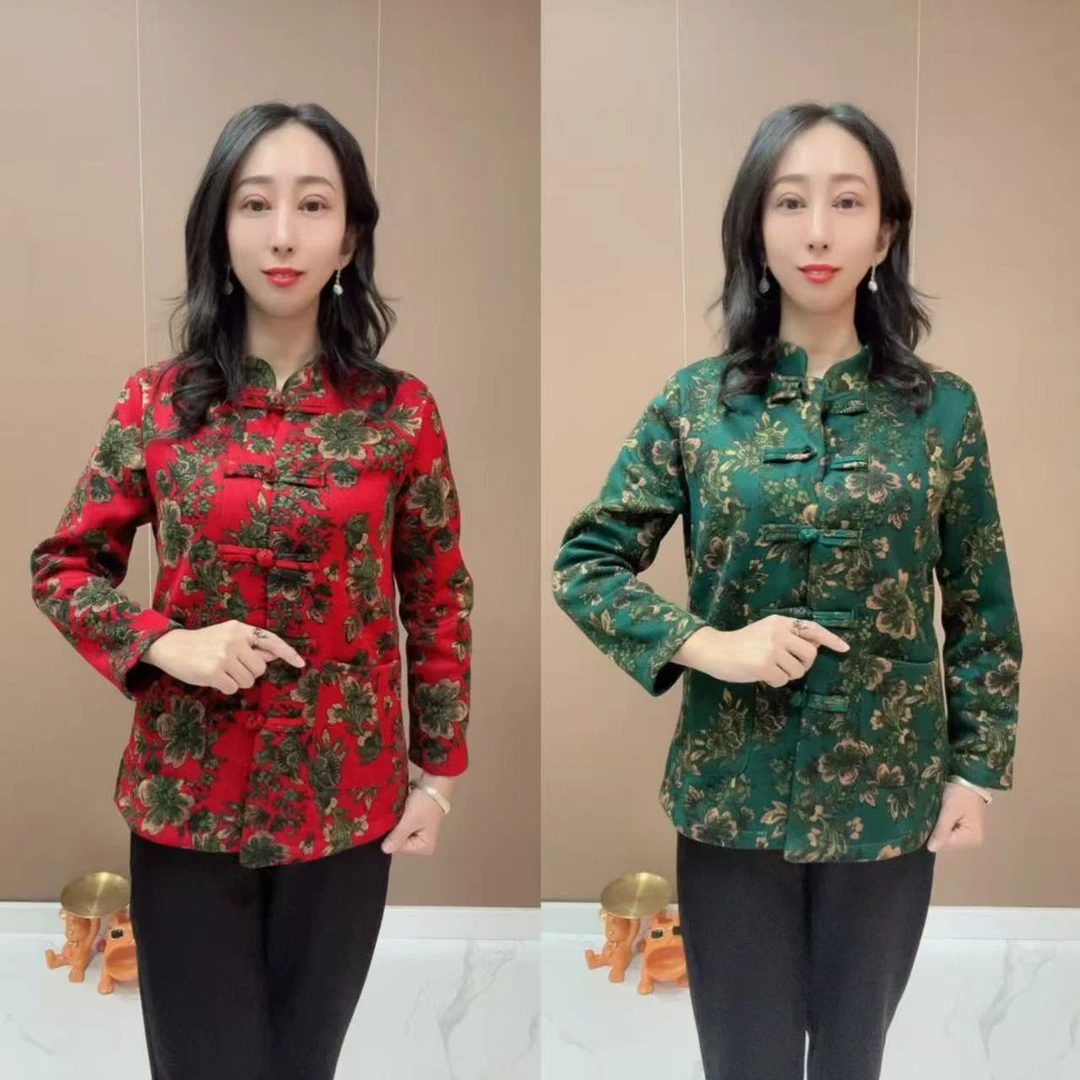 Y新款盘口印花加绒开衫