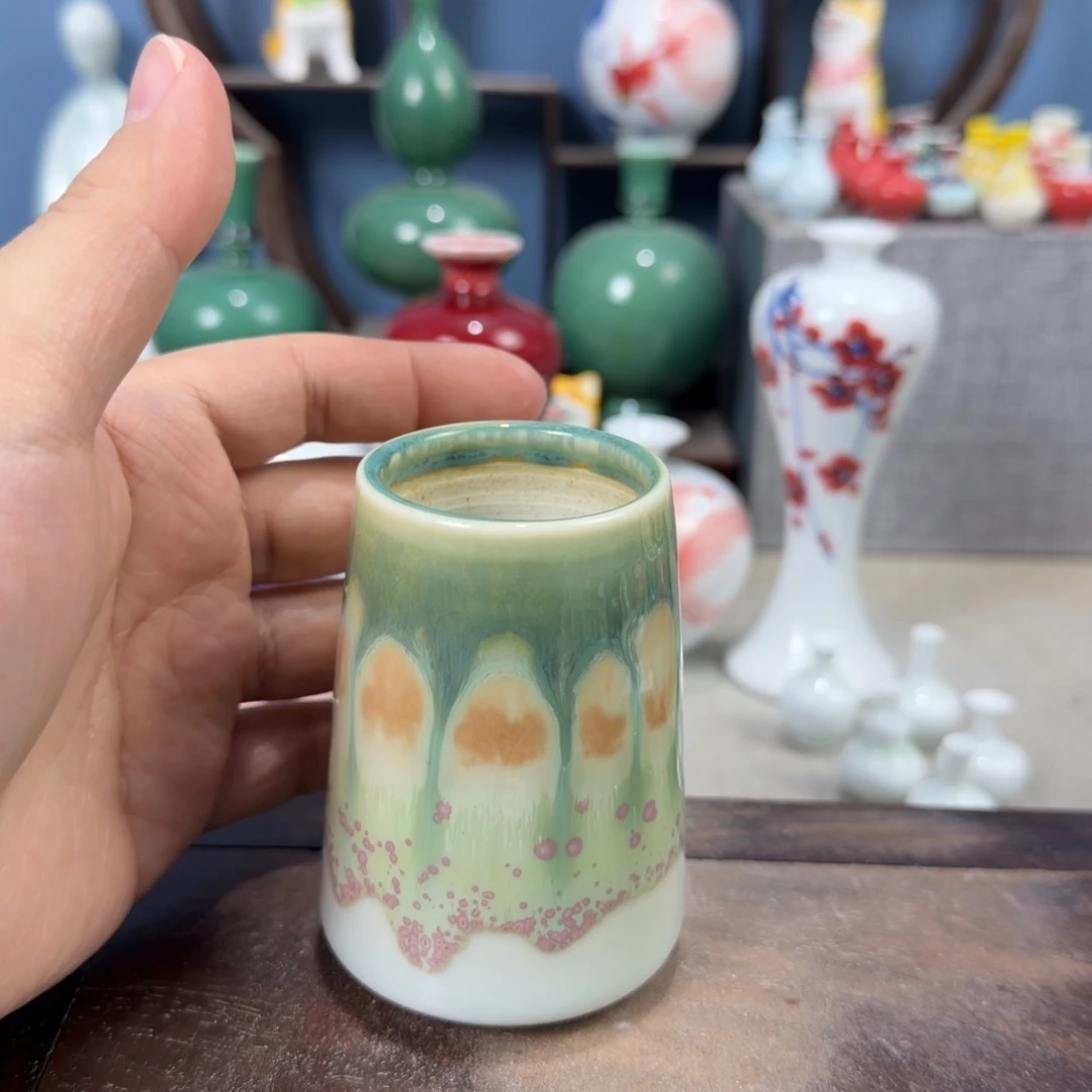 陶瓷手工小花器摆件