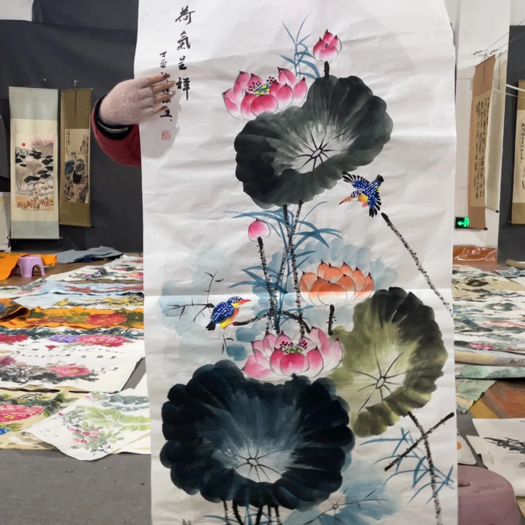 国画国画作品画心一张