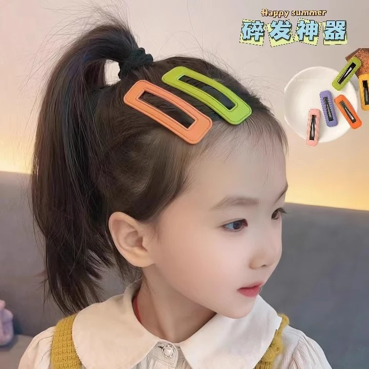 简约气质前额刘海碎发卡一字夹女侧边夹bb夹头饰儿童碎发夹彩色