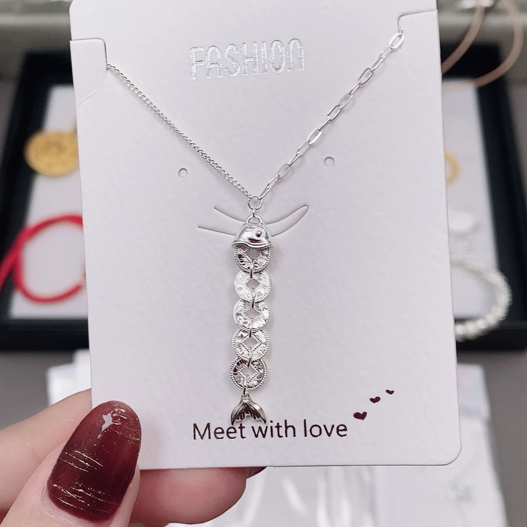 足银足银999碎冰锦鲤套链