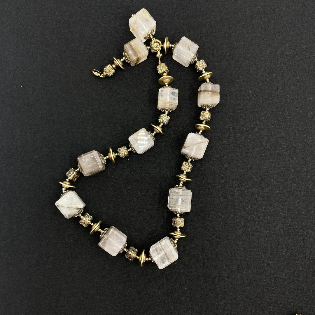 铜合金亚克力项链 【Liz璇子中古】花园系列项链H47438无鉴赏期