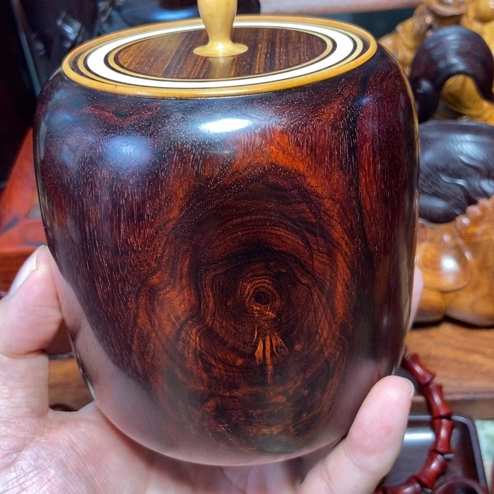 檀香紫檀（小叶紫檀）茶叶罐