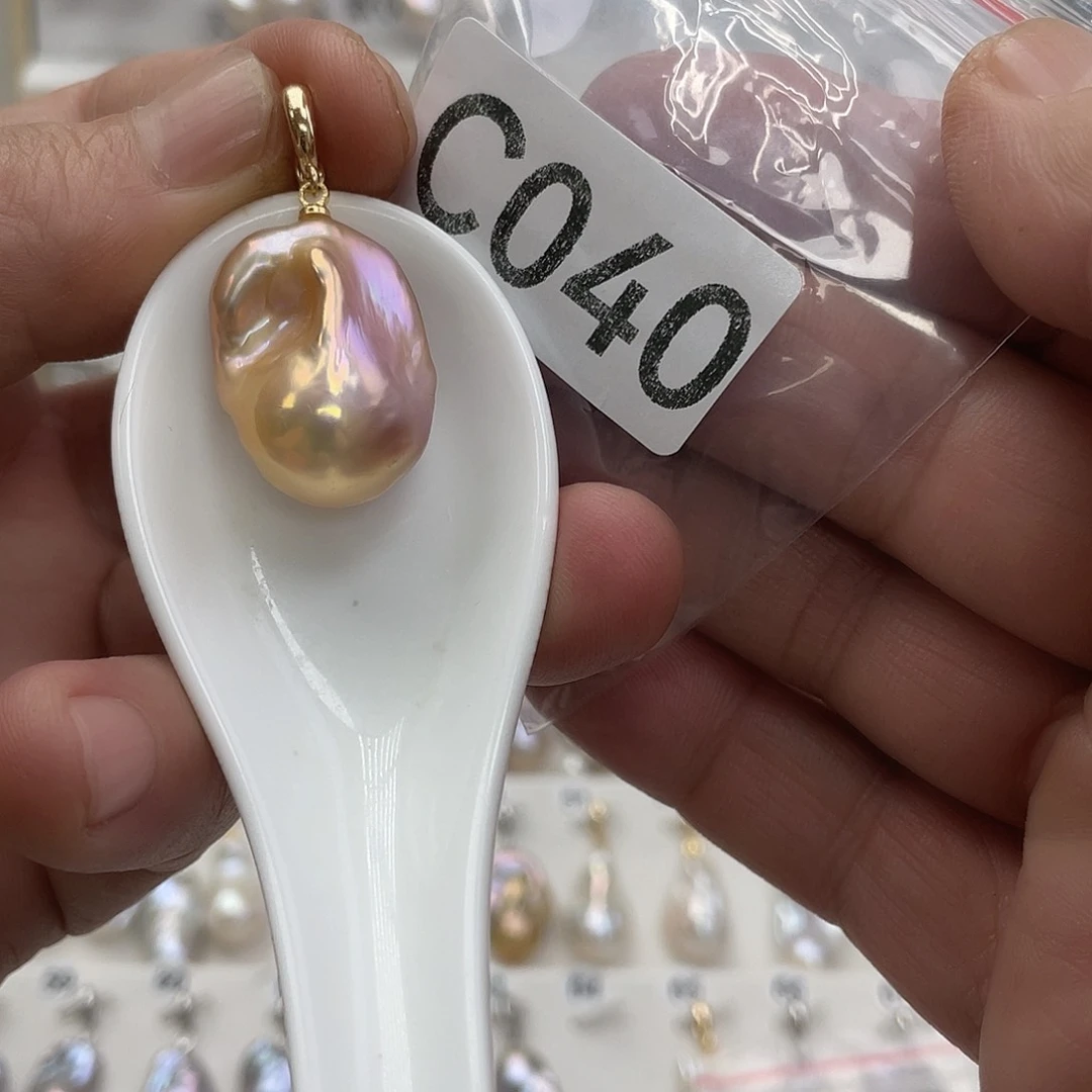 淡水珍珠颈饰银S925镶嵌西****）