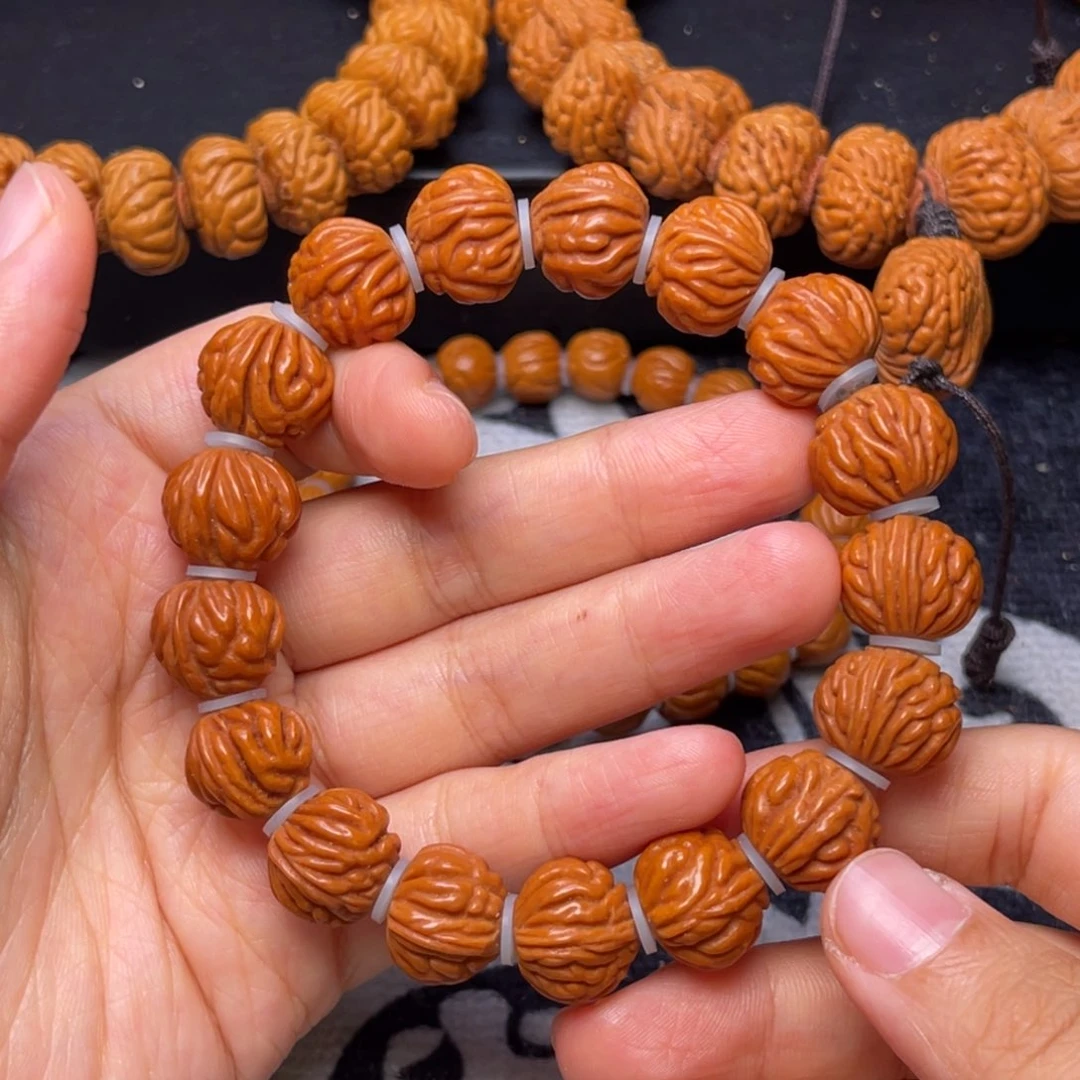 桃核手串龙纹桃核
