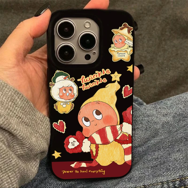 雅天立围巾星星人适用iPhone17苹果15网红13promax手机壳14果冻12