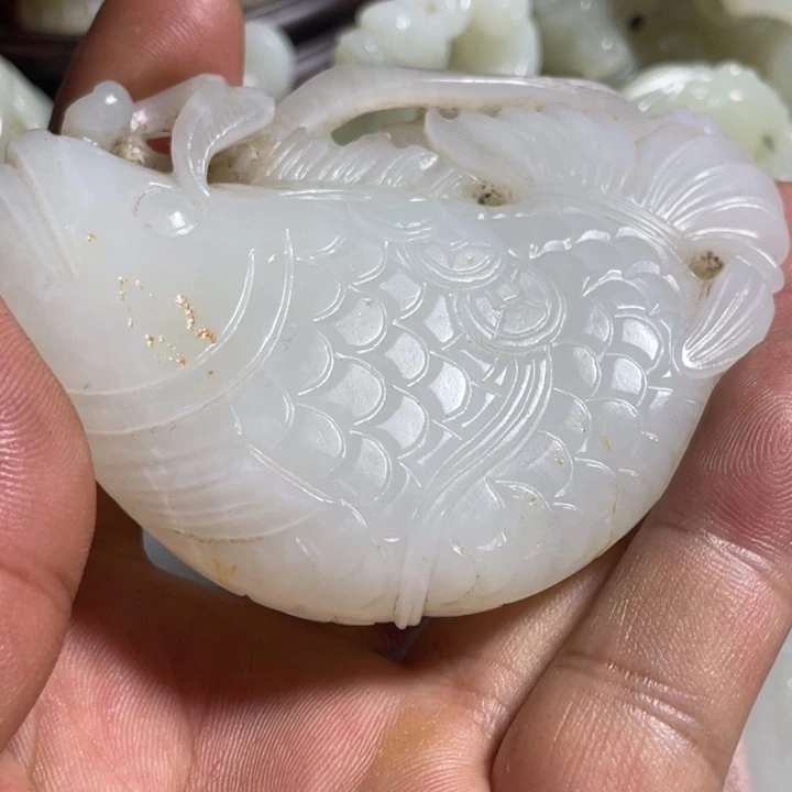 宝***油和田玉未镶嵌吊坠(不含链)