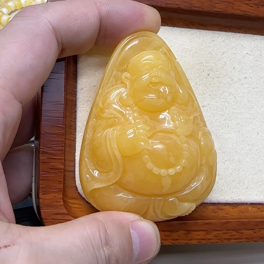 琥珀未镶嵌吊坠(赠链)蜜蜡吊坠