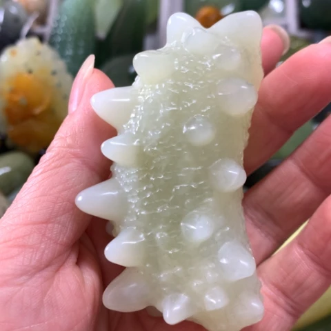 蛇纹石玉未镶嵌手把件