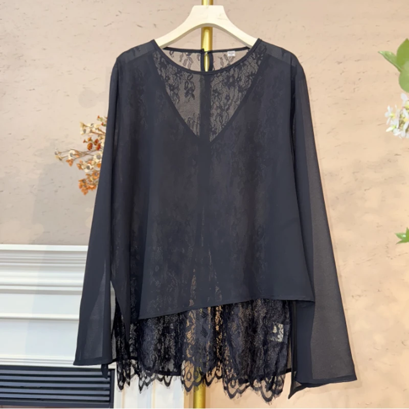 [..佳人]Q677春季新款显瘦宽松简约长袖时尚休闲新中式打底衫