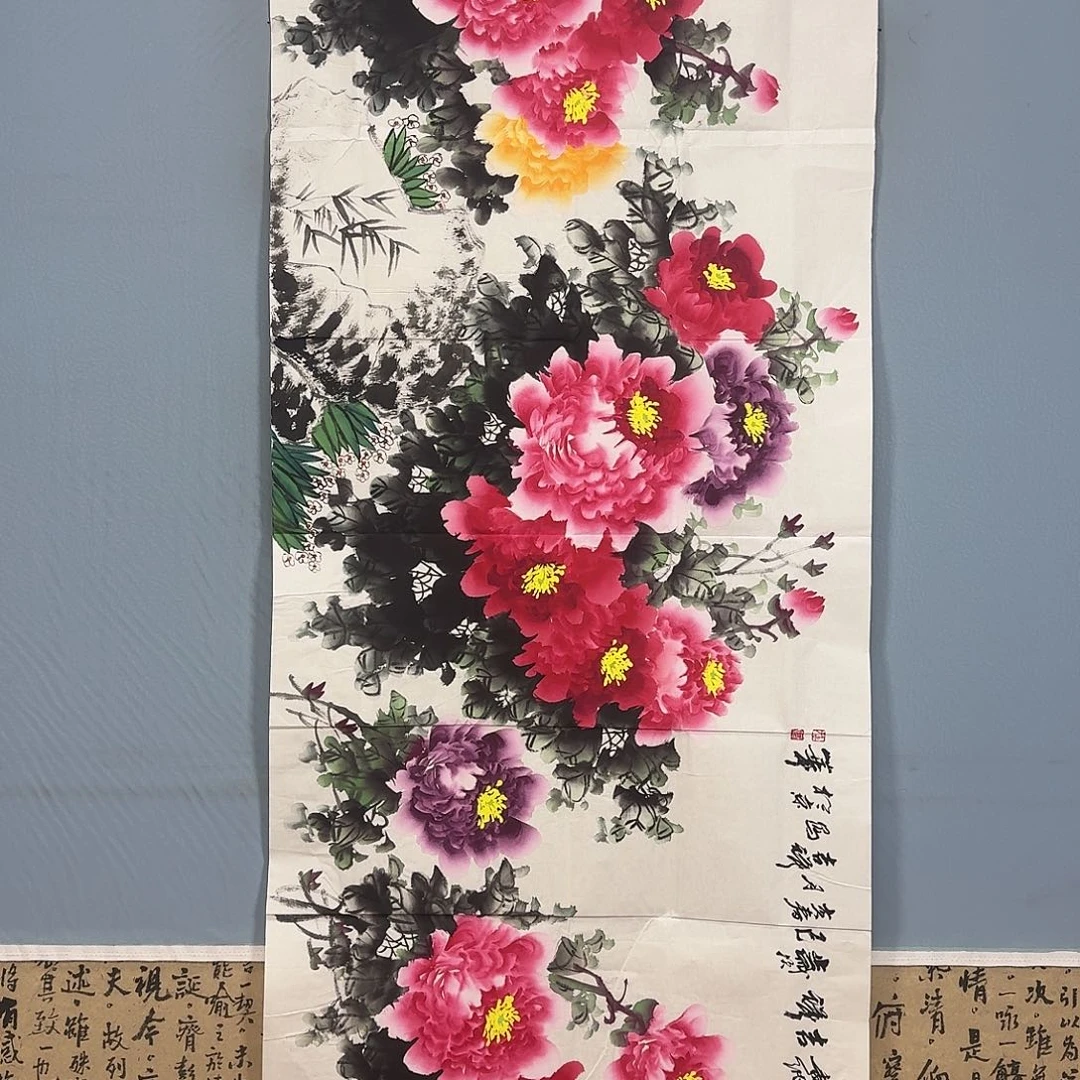 比***丘国画1211 牡丹一如