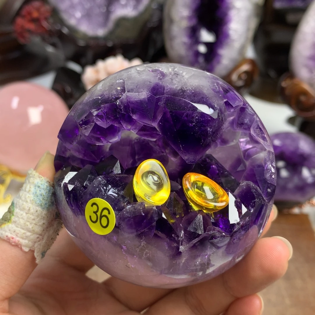 紫晶摆件未镶嵌紫晶