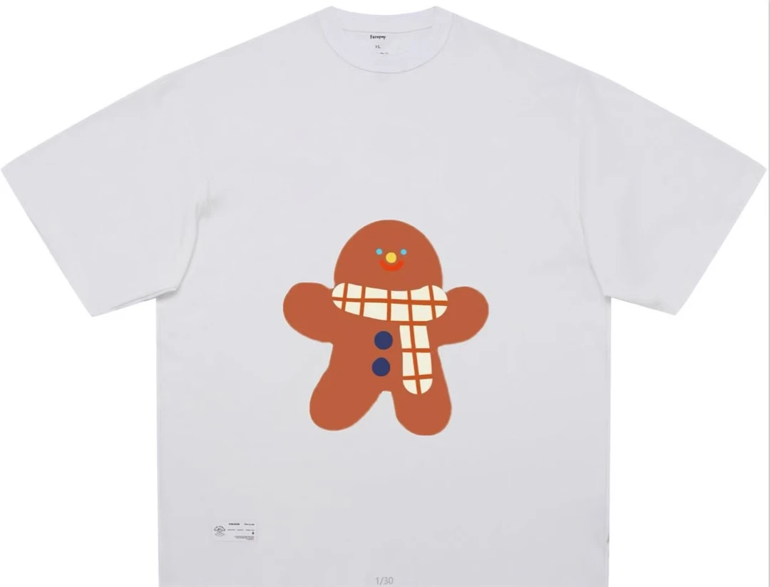 宽松型常规夏季短袖日常圆领T恤春夏