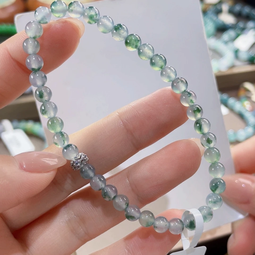 未镶嵌手链翡翠卡5冰飘花